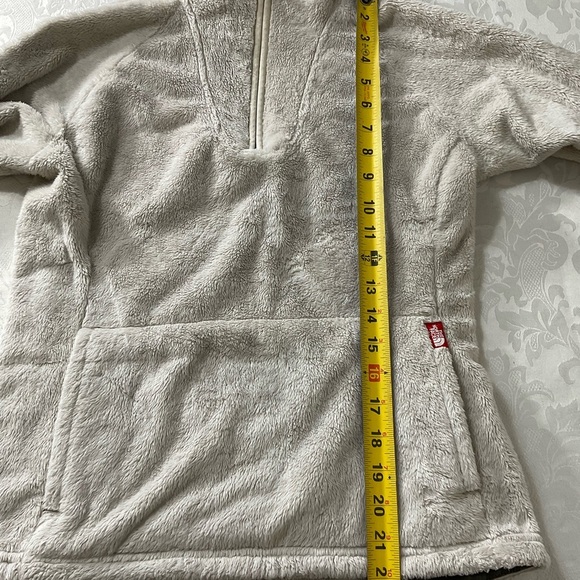 The North Face White Fleece Deep Pile Sherpa 1/4 Zip Pullover Women’s Size XS/tp - Picture 6 of 9